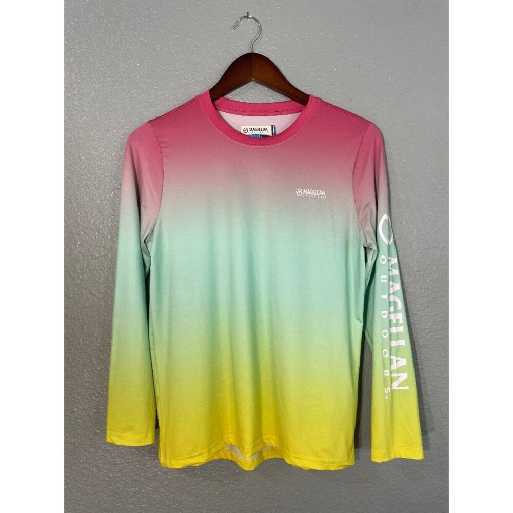 Magellan Rainbow Long Sleeve Fishing Shirt size L Women's